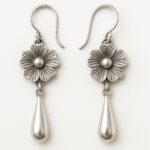 フラワードロップピアス